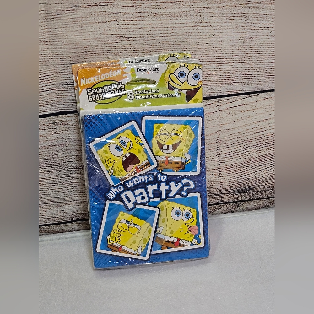 Sponge Bob Birthday Invitations